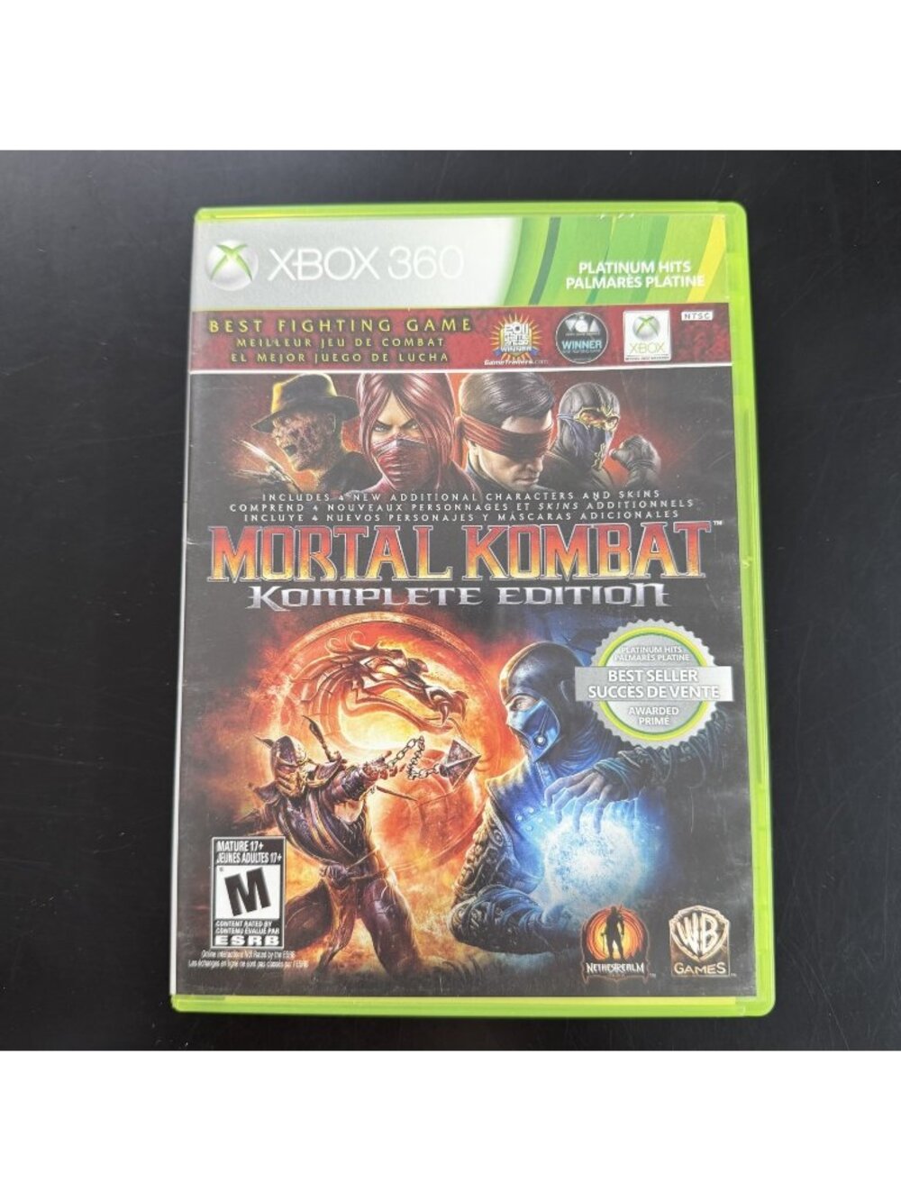 Mortal Kombat 2011 Komplete Edition. - Microsoft Xbox 360 With Manual Tested